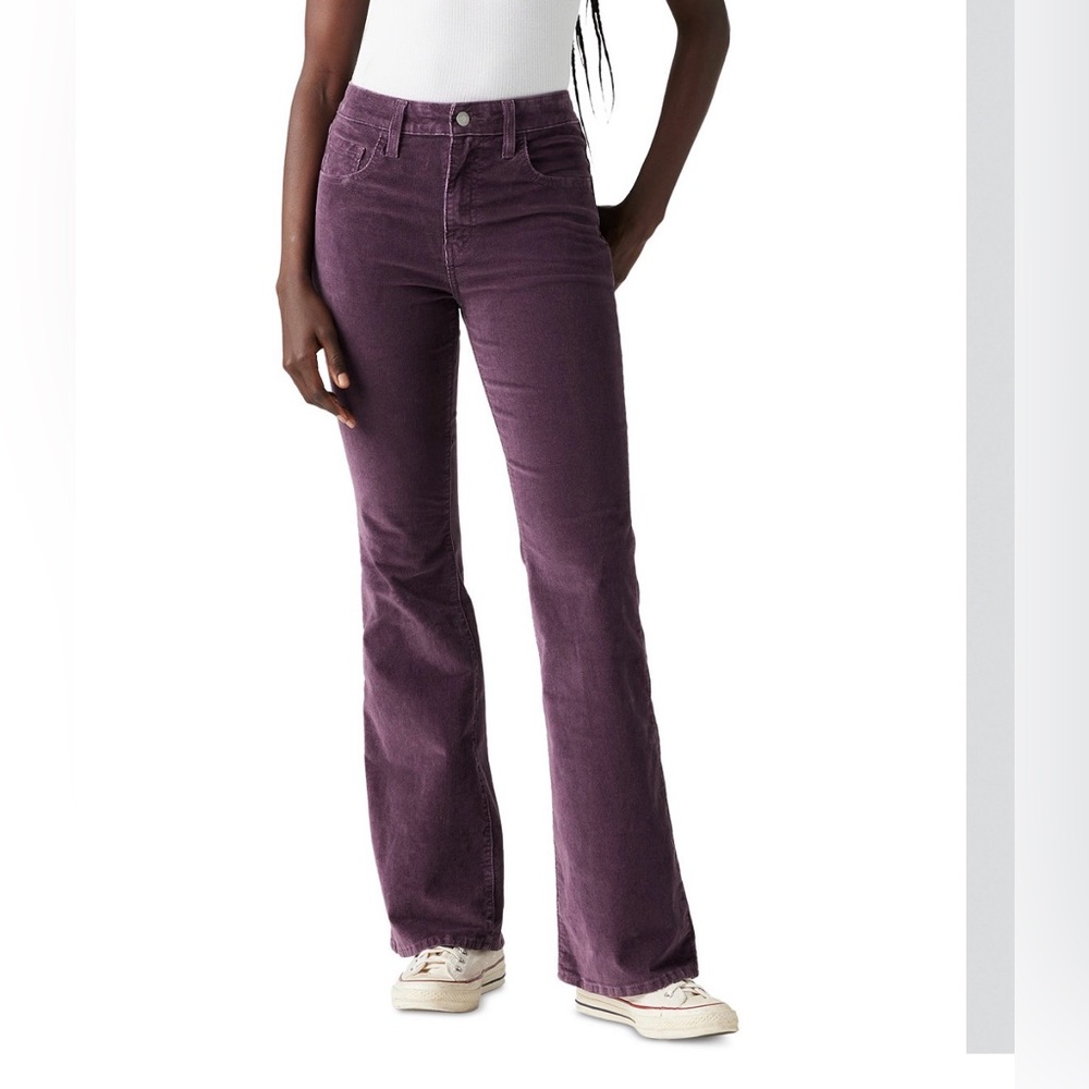Levi's 726 Purple Corduroy Flare Jeans